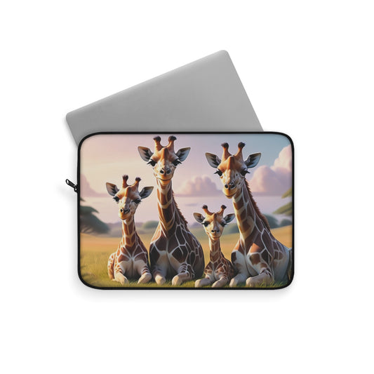 Whimsical Giraffe Family